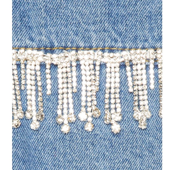 Superdown Raya Rhinestone fringe Jacket M - Picture 5 of 5